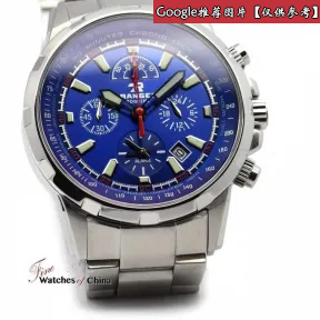 罗西尼/Rossini 锐冠运动系列 42毫米 不锈钢 石英 男表 YD5539W05A