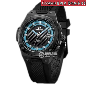 罗西尼/Rossini 光电能电波系列 45毫米 黑色光砂不锈钢 光电能电波机 男表 YD5581B04B