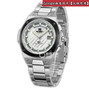 罗西尼/Rossini 光电能电波系列 45毫米 原色光砂不锈钢,黑色光砂不锈钢表圈 光电能电波机 男表 YD5581T01A