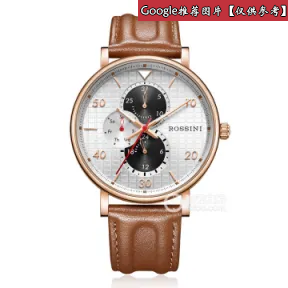 罗西尼/Rossini 锐冠运动系列 42毫米 原色不锈钢 石英 男表 YD6671W04B