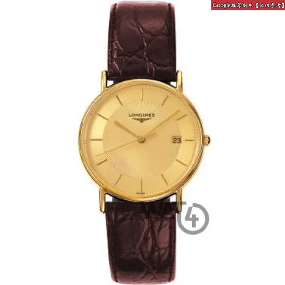 浪琴/Longines 时尚系列 33.00 MM 黄色 PVD ​​2N 石英机芯 男表 L4.720.2.42.4