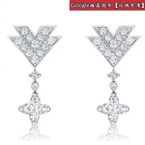 路易威登/Louis Vuitton Acte V 耳坠，白金和钻石 Q96363