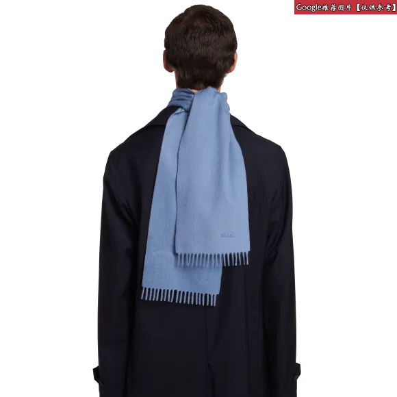 普拉达/Prada 煤灰色  围巾 USC177 076 F0308