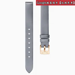 施华洛世奇/Swarovski 14毫米表带 丝绸 灰色 镀玫瑰金色 5484613