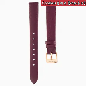 施华洛世奇/Swarovski 13mm表带 皮革 深红色 镀玫瑰金 5485040