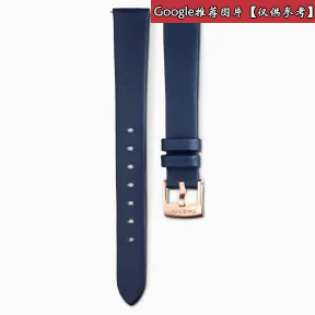 施华洛世奇/Swarovski 14毫米表带 皮革 蓝色 镀玫瑰金色 5520532