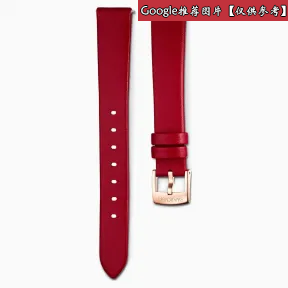 施华洛世奇/Swarovski 14毫米表带 皮革 红色 玫瑰金PVD 5526320