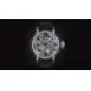 真力时/Zenith Pilot系列 蓝宝石水晶材质表壳、表盘和表圈 手工拉丝白金表耳和表冠 手动机械机芯 男表 04.2423.5011-78.C714