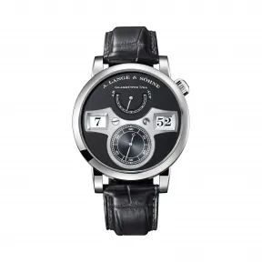 朗格/A.Lange&sohne  ZEITWERK系列 41.9 毫米 18K白色K金 手动机械机芯 男表 140.029