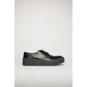 阿克尼/Acne 男士 皮革德比鞋 黑色/灰色 BD0137-AIK