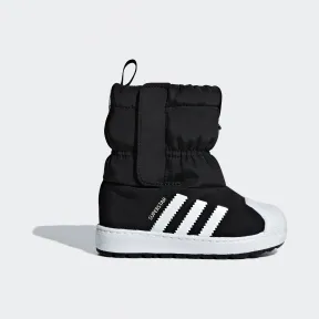 阿迪达斯/Adidas ORIGINALS 黑/白 男童 SST WINT3R CF I 婴童经典运动雪地靴 B22502
