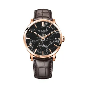 艾戈勒/Agelocer Baikal 贝加尔湖系列 316L精钢 40mm 自动机械机芯 男表 5902D2