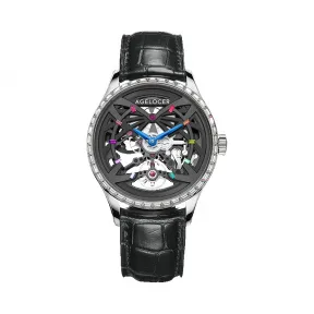 艾戈勒/Agelocer Schwarzwald 黑森林系列 316L精钢 41mm 自动机械机芯 男表 6104E1