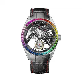 艾戈勒/Agelocer 陀飞轮运动系列 316L精钢 42mm 手动机械机芯 男表 9101K4