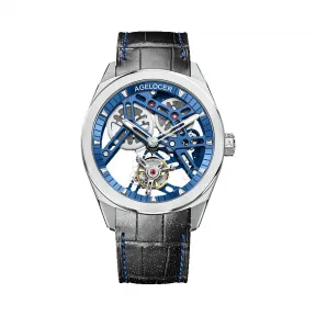 艾戈勒/Agelocer 陀飞轮运动系列 316L精钢 42mm 手动机械机芯 男表 9104A6