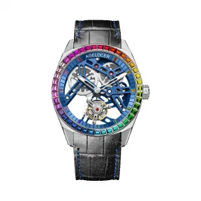 艾戈勒/Agelocer 陀飞轮运动系列 316L精钢 42mm 手动机械机芯 男表 9104K6