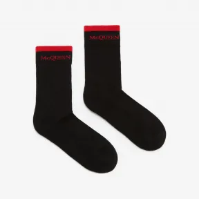 亚历山大麦昆/Alexander McQueen 双面袜子 男士 6855614D92Q1074