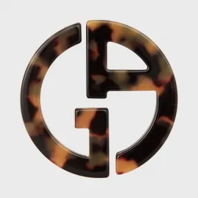 乔治阿玛尼/Giorgio Armani 玳瑁印花有机玻璃胸针 | 女 50238522va