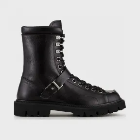 阿玛尼/Armani 拉链带扣皮革靴子丨靴子 X4M351XF505