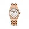 爱彼/Audemars Piguet  皇家橡树系列 18k玫瑰金镶钻  女表 67651OR.ZZ.1261OR.01