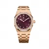 爱彼/Audemars Piguet 皇家橡树系列 33 MM 18K玫瑰金 石英机芯 女表 67651OR.ZZ.1261OR.06