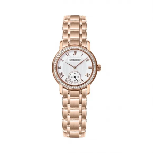 爱彼/Audemars Piguet  Jules Audemars系列 18k玫瑰金镶钻  女表 79387OR.ZZ.122