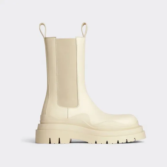 葆蝶家/Bottega Veneta 海盐色 牛皮革 男士 tire chelsea皮靴 630284VBS509086