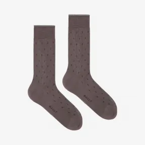 巴利/Bally 多重灰色精细平纹针织袜 6227352