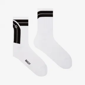 巴利/Bally 多重骨白色精细平纹针织袜 6227398