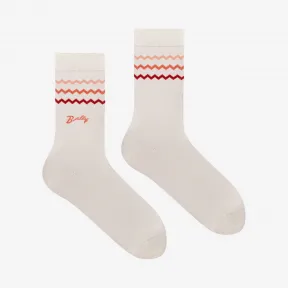 巴利/Bally 骨白色精细平纹针织袜 6227538