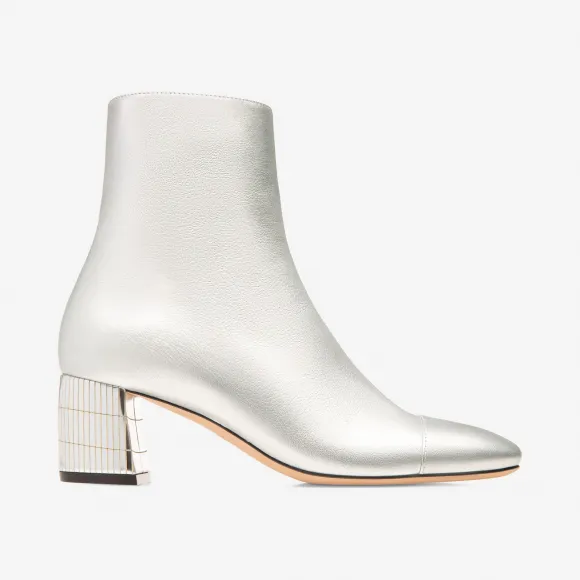 巴利/Bally 银色 55 毫米羔羊皮短靴 6228080