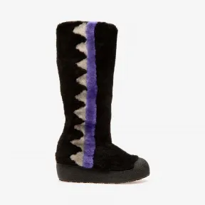 巴利/Bally 黑色公羊皮长靴 6228435