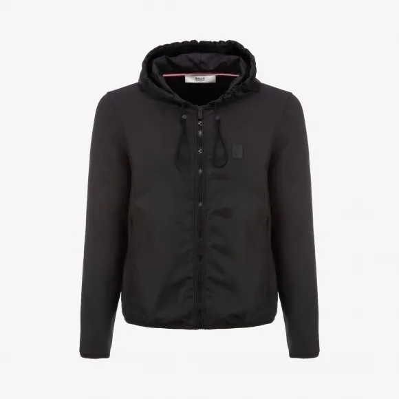 巴利/Bally 黑色高科技尼龙混纺夹克 6229238