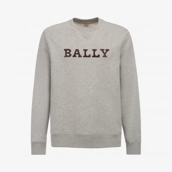 巴利/Bally 麻灰色混纺棉运动衫 6229258