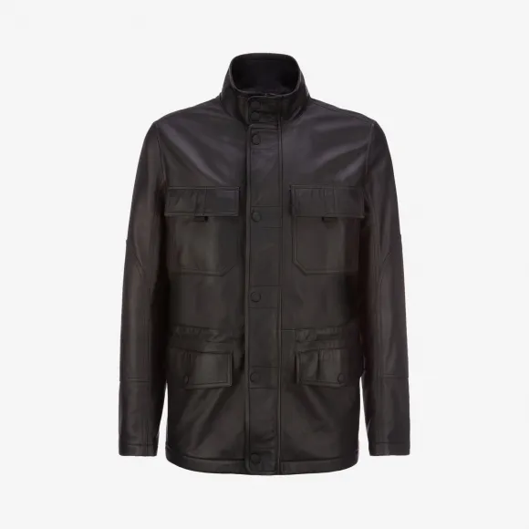 巴利/Bally 黑色纳帕羔羊皮夹克 6229288