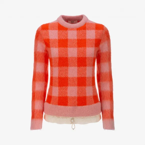 巴利/Bally 粉色拼亮红色羊毛衫 6229313