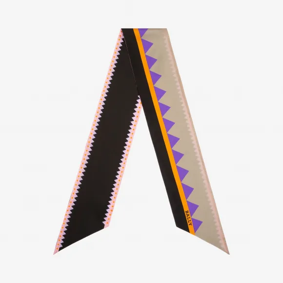 巴利/Bally 多重黑真丝头巾 6229331