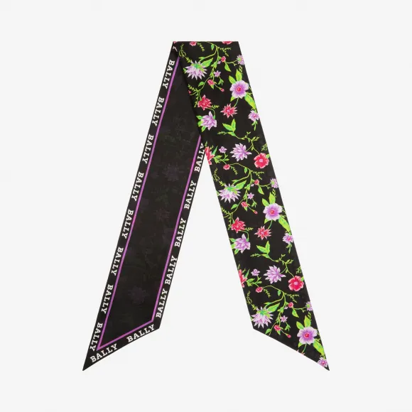 巴利/Bally 多重黑真丝头巾 6229340