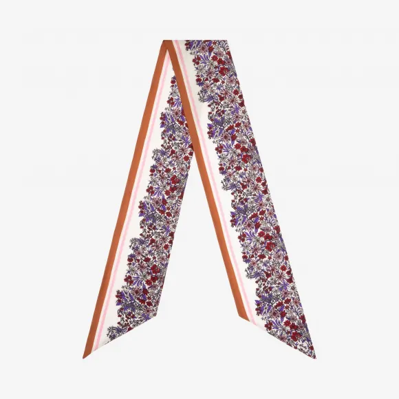 巴利/Bally 多重骨白色真丝头巾 6229343