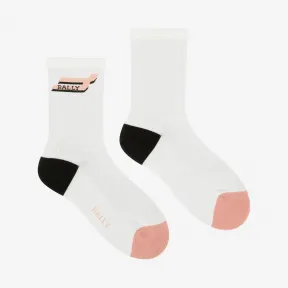 巴利/Bally 浅粉色棉混纺运动袜 6229419