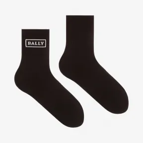 巴利/Bally 黑色棉质运动袜 6229528