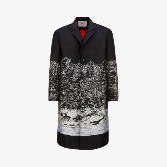 巴利/Bally 多重黑色真丝/高科技尼龙混纺外套 6229550