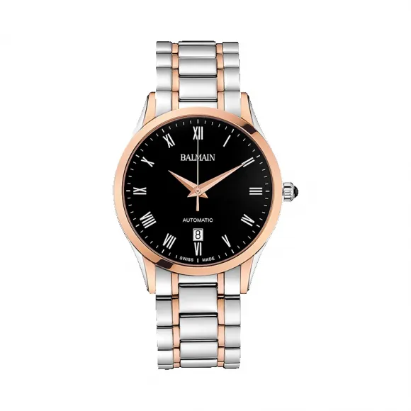 宝曼/Balmain Classic R Gent Automatic 精钢镀玫瑰金 自动机械机芯 男表 B1448.33.62