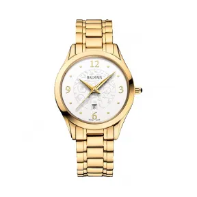宝曼/Balmain Classic R Lady 精钢镀金 石英机芯 女表 B4110.33.13