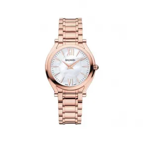 宝曼/Balmain 33 MM 不锈钢镀玫瑰金  女表 B41593382