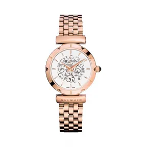 宝曼/Balmain Balmainia Lady II 精钢镀玫瑰金 石英机芯 女表 B4219.33.16