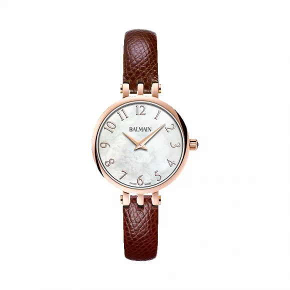 宝曼/Balmain Sedirea 精钢镀玫瑰金 石英机芯 女表 B4299.52.84
