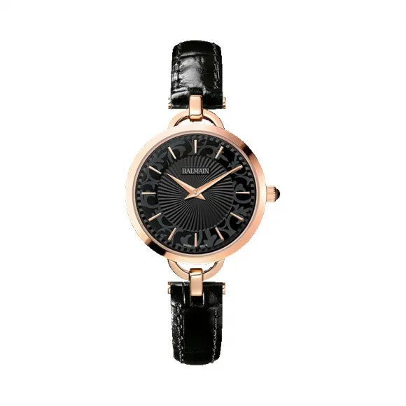 宝曼/Balmain Orithia II 精钢镀玫瑰金 石英机芯 女表 B4779.32.66