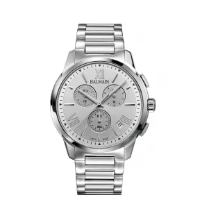 宝曼/Balmain 42MM 不锈钢 石英机芯 男表 B74813322