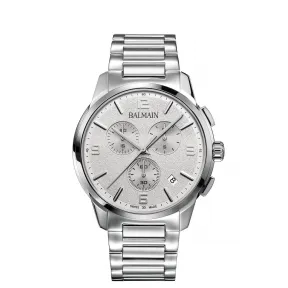 宝曼/Balmain 42MM 不锈钢 石英机芯 男表 B74813324